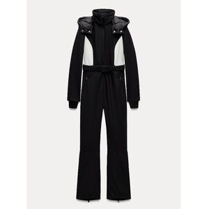Zara Ski Snowboard Jumpsuit Windproof Waterproof Recco Size M NEW